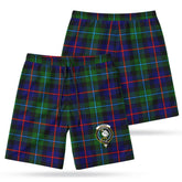 Calder (Calder-Campbell) Tartan Crest Men's Beach Shorts