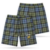 Campbell Faded Tartan Crest Men's Beach Shorts