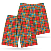 Chattan Tartan Crest Men's Beach Shorts