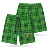 Clephan (or Clephane) Tartan Crest Men's Beach Shorts