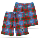 Congilton Tartan Crest Men's Beach Shorts