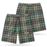Craig Ancient Tartan Crest Men's Beach Shorts