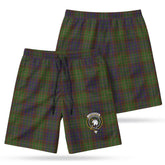 Cunningham Hunting Modern Tartan Crest Men's Beach Shorts