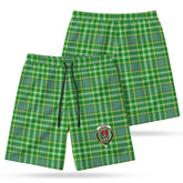 Currie Tartan Crest Men's Beach Shorts