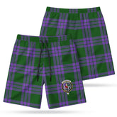 Elphinstone Tartan Crest Men's Beach Shorts