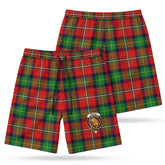 Fairlie Tartan Crest Men's Beach Shorts