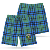 Falconer Tartan Crest Men's Beach Shorts