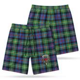 Farquharson Ancient Tartan Crest Men's Beach Shorts