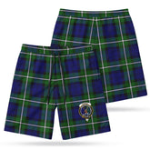 Forbes Modern Tartan Crest Men's Beach Shorts