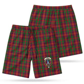 Ged Tartan Crest Men's Beach Shorts