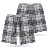 Glendinning Tartan Crest Men's Beach Shorts