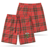 Grant Weathered Tartan Crest Men's Beach Shorts
