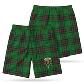 Halkett Tartan Crest Men's Beach Shorts