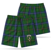 Henderson Modern Tartan Crest Men's Beach Shorts