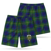 Johnson Modern Tartan Crest Men's Beach Shorts