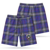 Kinnaird Tartan Crest Men's Beach Shorts