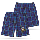 Kirkcaldy Tartan Crest Men's Beach Shorts