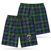 Kirkpatrick Tartan Crest Men's Beach Shorts