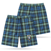 Lamont Ancient Tartan Crest Men's Beach Shorts