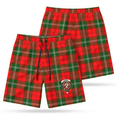 Lennox Tartan Crest Men's Beach Shorts