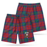 Lindsay Modern Tartan Crest Men's Beach Shorts