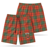 MacAulay Ancient Tartan Crest Men's Beach Shorts