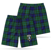 MacCallum Modern Tartan Crest Men's Beach Shorts