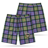 MacDonald Ancient Tartan Crest Men's Beach Shorts