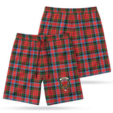 MacDuff Modern Tartan Crest Men's Beach Shorts