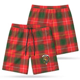 MacFie Tartan Crest Men's Beach Shorts