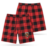 MacGregor Rob Roy Modern Tartan Crest Men's Beach Shorts