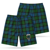MacKie Tartan Crest Men's Beach Shorts