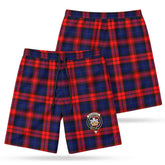 MacLachlan Modern Tartan Crest Men's Beach Shorts