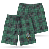 MacLean Hunting Ancient Tartan Crest Men's Beach Shorts