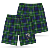 MacNeil of Colonsay Modern Tartan Crest Men's Beach Shorts