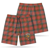 MacPherson Weathered Tartan Crest Men's Beach Shorts