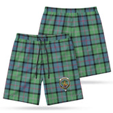MacThomas Ancient Tartan Crest Men's Beach Shorts