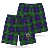 MacThomas Modern Tartan Crest Men's Beach Shorts