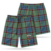MacNicol Hunting Ancient Tartan Crest Men's Beach Shorts