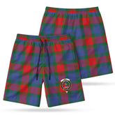 Mar Tartan Crest Men's Beach Shorts