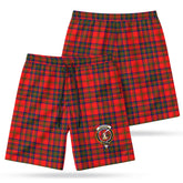 Matheson Modern Tartan Crest Men's Beach Shorts