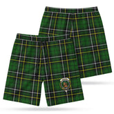 McAlpine Modern Tartan Crest Men's Beach Shorts