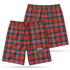 McDuff Modern Tartan Crest Men's Beach Shorts