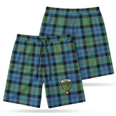 McEwan Ancient Tartan Crest Men's Beach Shorts