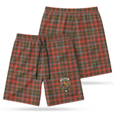 McKintosh Hunting Weathered Tartan Crest Men's Beach Shorts