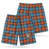 McLachlan Ancient Tartan Crest Men's Beach Shorts