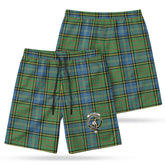 McMillan Hunting Ancient Tartan Crest Men's Beach Shorts
