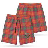 McNab Ancient Tartan Crest Men's Beach Shorts