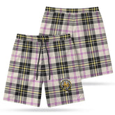 McPherson Dress Ancient Tartan Crest Men's Beach Shorts