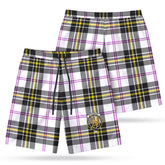 McPherson Dress Modern Tartan Crest Men's Beach Shorts